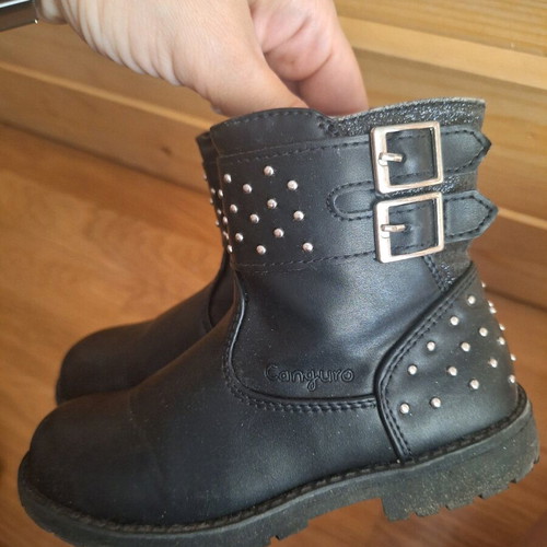 Canguro girls' boots size 27 with glitter like new