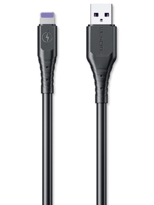 Καλώδιο Super Fast 6A Lightning/USB 2m WDC-152 μαύρο καινούργιο