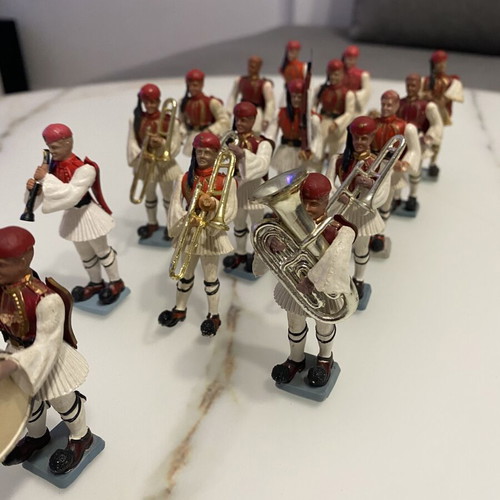 Athina Pal Evzones military figurines used
