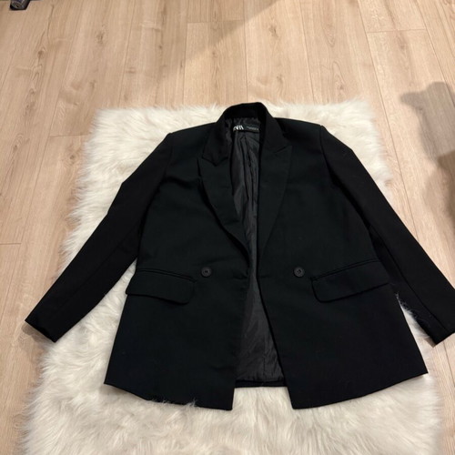 Zara classic jacket used, black, size XS