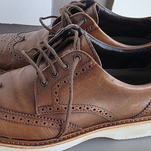 Hogan men's brown leather brogues size 8.5 (42.5)