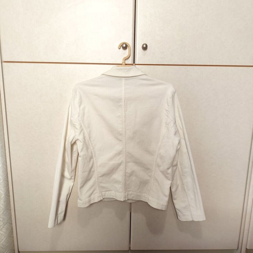 White jacket United Colors of Benetton like new, cotton corduroy size M