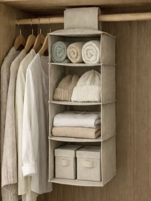 Storage organizer with 4 compartments 30x30x80cm new