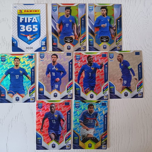 Adrenalyn XL 2026 9 Panini FIFA 365 cards France national team and PF365 Logo like new