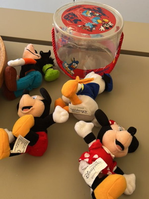 Vintage Disneyland Paris Transparent Plastic Bucket Drum like new