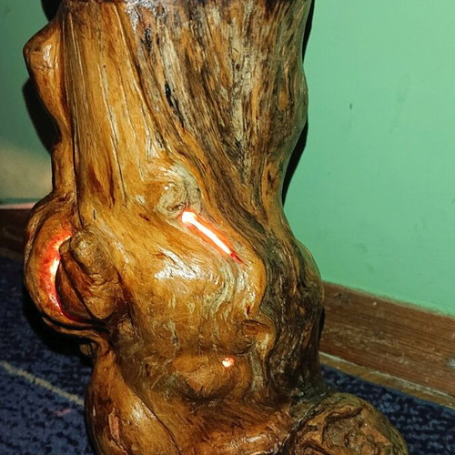 Root Night Lamp like new, unique, made in Sweden