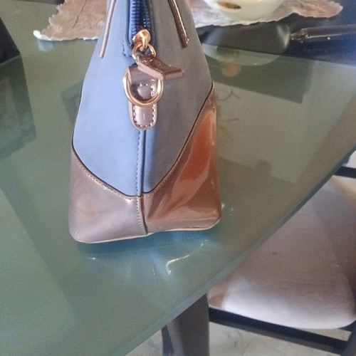Women's handbag blue and gold new