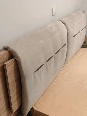 bed with nightstand set