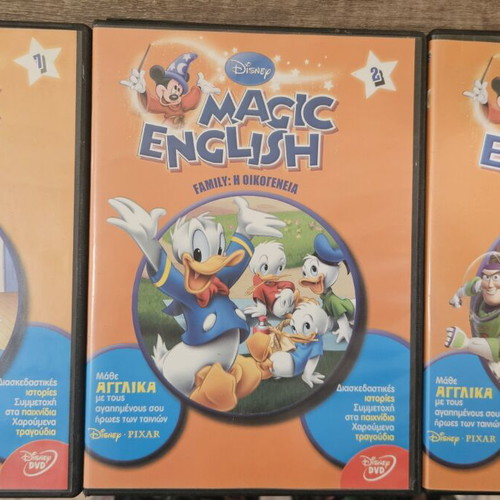 Magic English DVD series like new, missing numbers 5 and 7