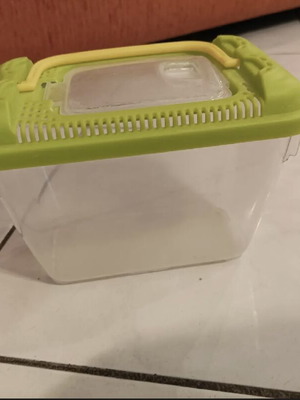 Fish aquarium used for small fish 16cm x 13cm x 10cm
