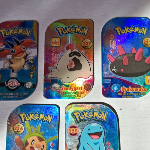 Pokemon metal tags set of 5 like new