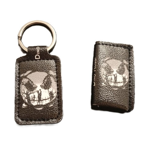 Dino Rossi leather small lighter case and keychain new