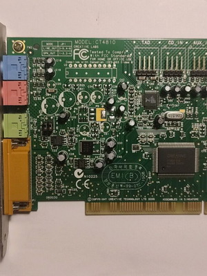 Creative Sound Blaster PCI CT4810 μεταχειρισμένη κάρτα ήχου retro