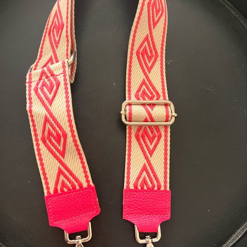 Woven strap with leather new for bags