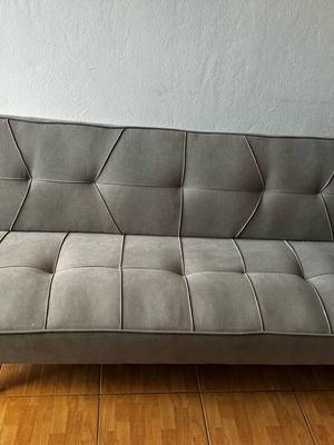 Καναπές-κρεβάτι γκρι σαν καινούργιο