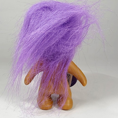 Vintage Wishnik Troll Nasty Trolls 10cm with Purple Hair 1991 like new