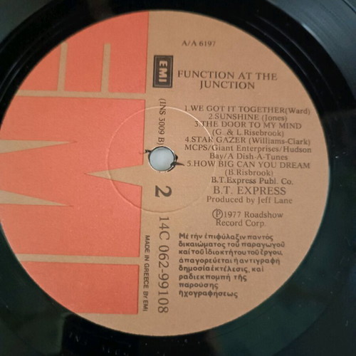B.T.Express Function Up The Junction vinyl used