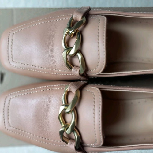 Clarks shoes used, size 38, genuine soft leather, beige