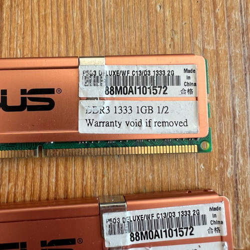 Asus 1333 DDR3 2 x 1GB like new