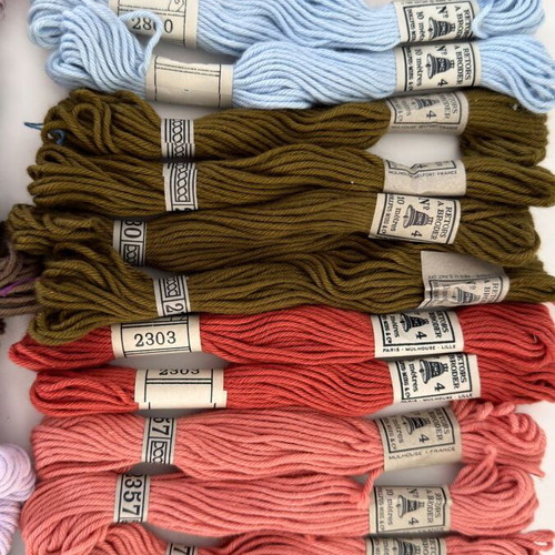 DMC Retors à Broder N° 4 Vintage Embroidery Thread Skeins, Lot of 83