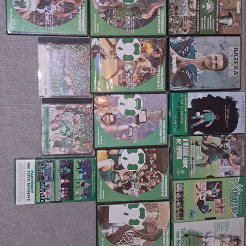 Panathinaikos Collectible Collection DVD CD Cassettes new, historic documentaries