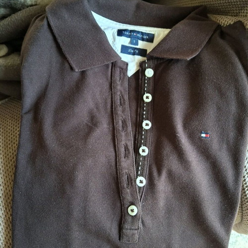 Tommy Hilfiger Polo Shirt women's like new, brown, size S