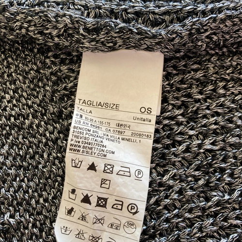 Summer asymmetrical knitted cardigan like new, grey