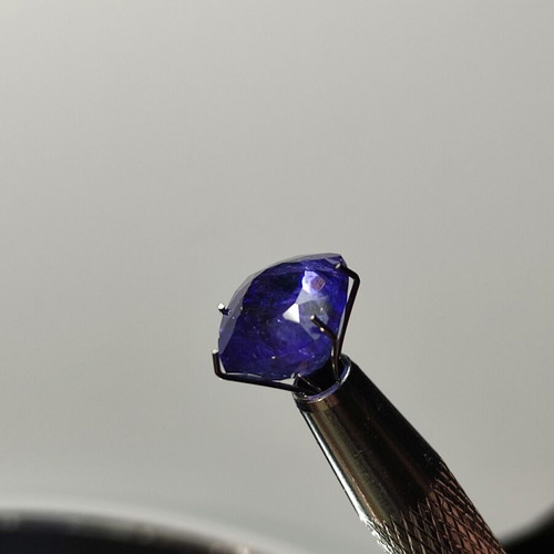 Tanzanite 7.28 carat emerald cut new with IGE certification