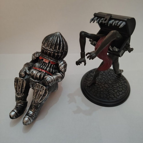 Dark Souls figures used, Onion Knight and Mimic Chest