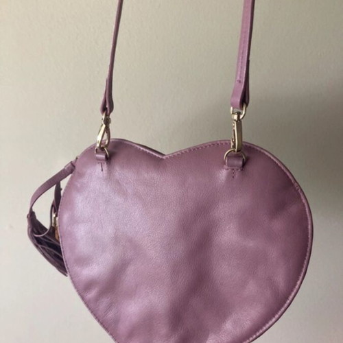 Furla Lilac Heart Crossbody Bag new, genuine leather