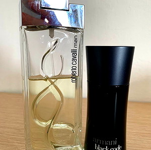 ROBERTO CAVALLI MAN και ΑRMANI BLACK CODE