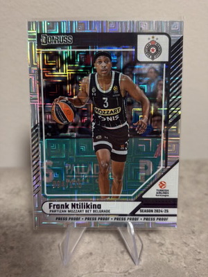 2024-25 Donruss Turkish Airlines Euro Press Proof Purple 34 Frank Ntilikina card new
