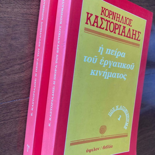 Cornelius Castoriadis The Experience of the Labor Movement two volumes used