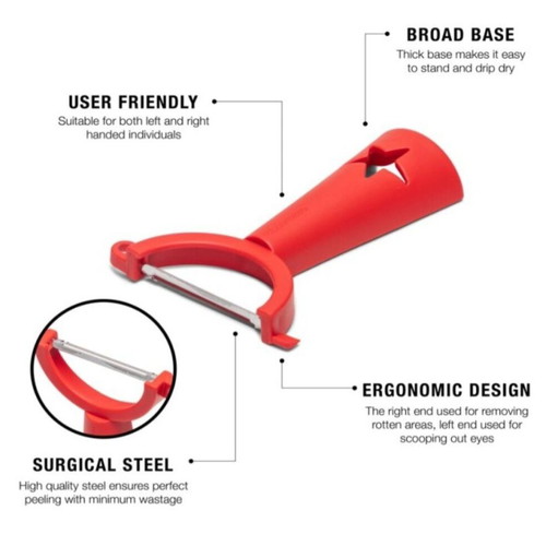 Tupperware Horizontal Peeler new, ergonomic kitchen tool