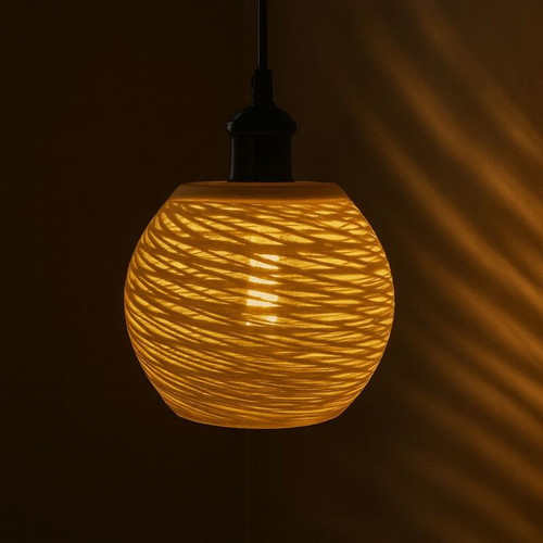 Amber Weave Ceiling Light new, handmade, PLA material