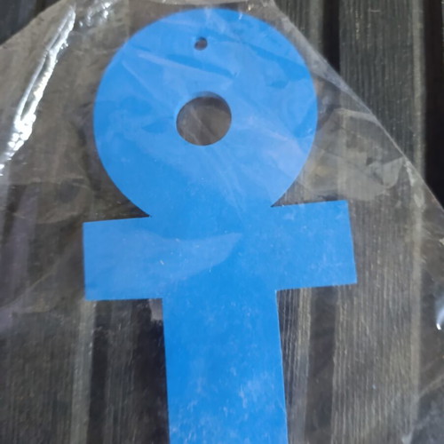 Wooden blue anchor new