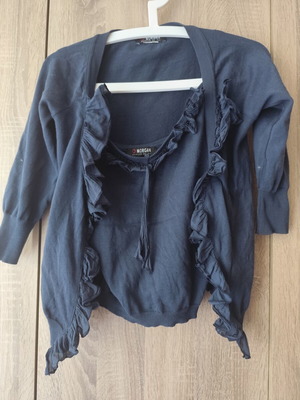 Morgan blue jacket and blouse set like new