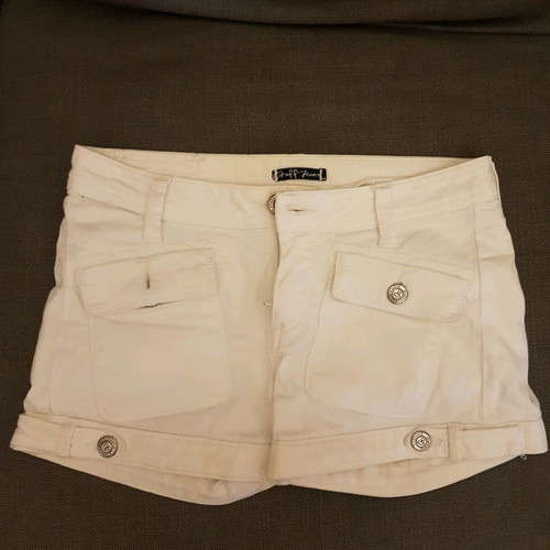 White Staff shorts used, small size