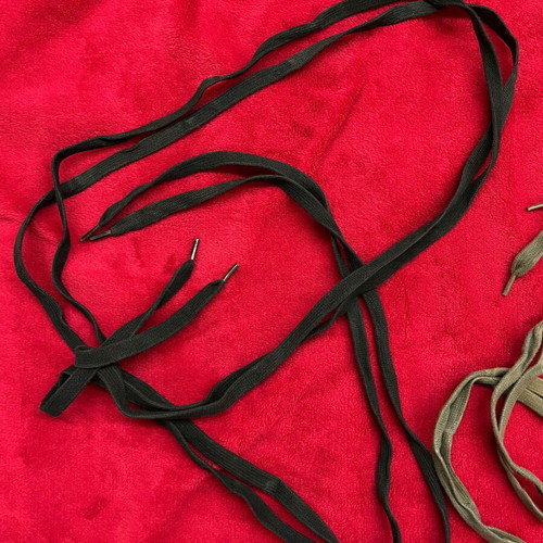 Converse All-star shoelaces like new, 2 sets black and olive