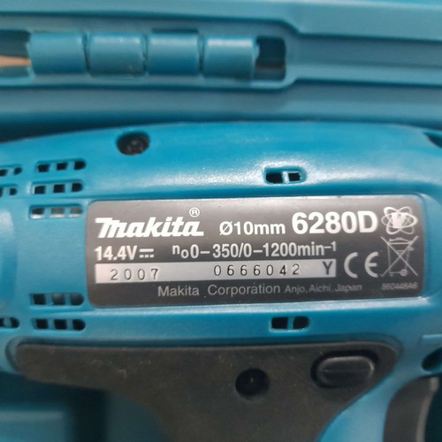 Makita δραπανοκατσάβιδο 14.4V 6280D σετ με 2 μπαταρίες και φορτιστή καινούργιο