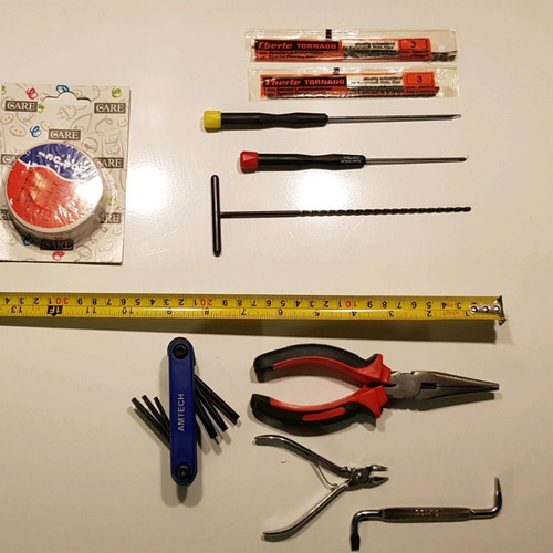 Various tools used with case