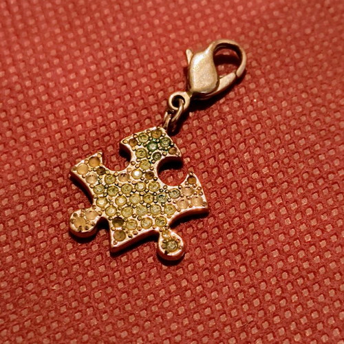Swarovski puzzle used for necklace or bracelet, silver plated