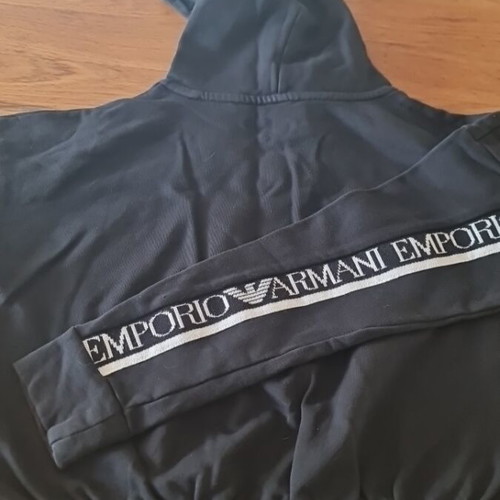 Black tracksuit set emporio armani