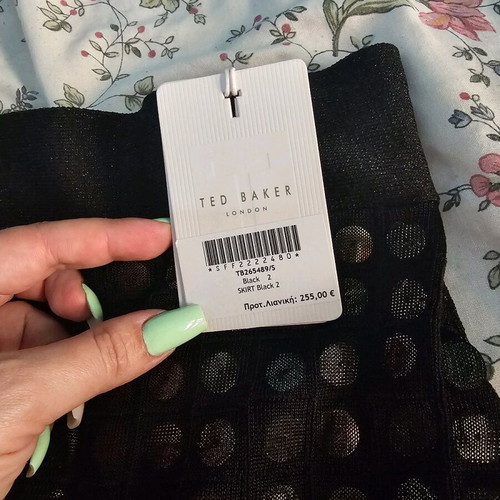 Φούστα Ted Baker καινούργια αφόρετη, μαύρο και χρυσαφί