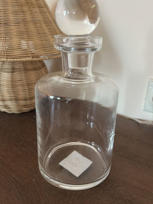 Wedding glass carafe new 1500ml, 12cm diameter, 26cm height