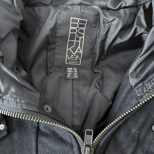 Bershka Men Garments Black Jacket with Hood 00s XL used