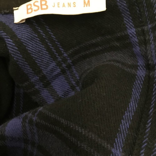 BSB checked dress new, size M, black and blue