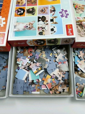 Trefl puzzle like new, set of 3 pieces for 5+ years