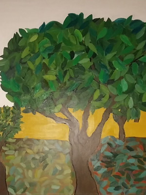 Fysi 1 oil painting on canvas 90×90cm new
