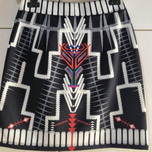 Peace And Chaos wrap skirt new, black and white